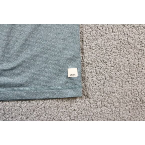 Vuori Mens Small T Shirt Blue Tradewind Performance Tee Pocket Shirt - Picture 4 of 6